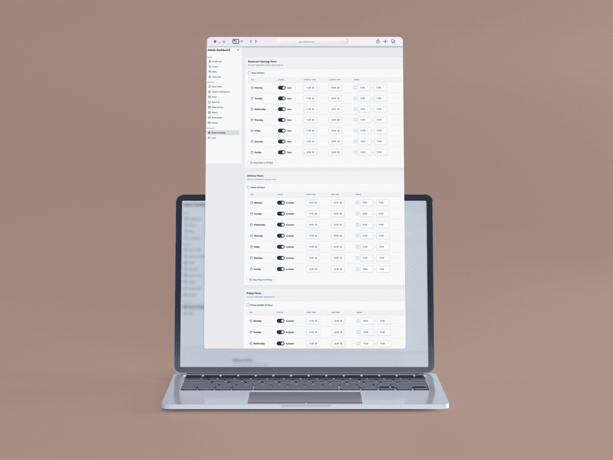 POS Terminal Ansicht